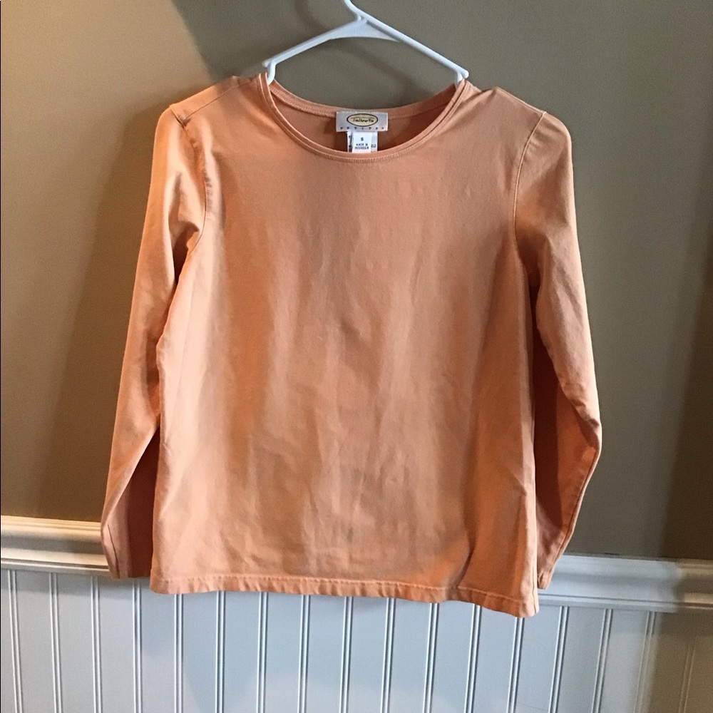 Orange long sleeve top